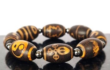 Tibetaanse dZi-armband « De Acht Poorten van Wijsheid » –