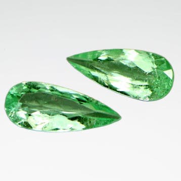 2 pcs Groen, Blauw Paraiba toermalijn - 3.94 ct -