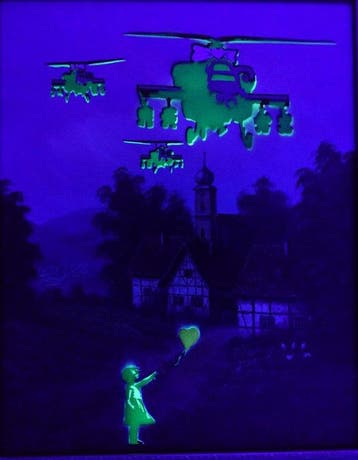 Fictional World (1980) - Banksy´s Helicopter helps Glowing
