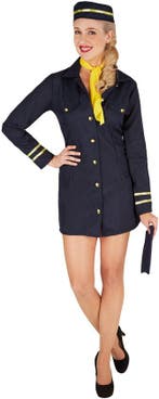 2dekans | Dressforfun Stewardess XXL - verkleedkleding, Ophalen of Verzenden, Nieuw
