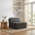 vidaXL Vouwbare Sofa Bed Donkergrijs 60 x 70 x 41 cm Stof, Huis en Inrichting, Zetels | Zetels, Verzenden, Nieuw