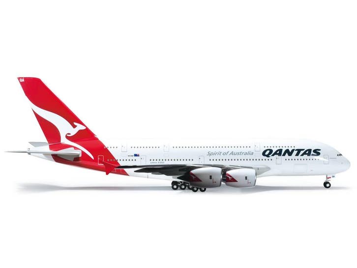 Schaal 1:200 Herpa 551991-002 Quntas Airbus A380-800 Reg...., Hobby en Vrije tijd, Modelbouw | Vliegtuigen en Helikopters, Gebruikt