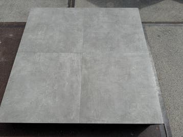 Veiling - 54,72 M2 Keramische Tegel Betonlook Grijs 60x60x3, Nieuw