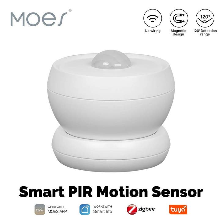 Zigbee Slimme bewegingssensor  8 Meter met magneet voet (exc, Huis en Inrichting, Woonaccessoires | Thermometers, Nieuw, Verzenden