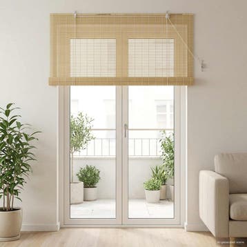 vidaXL Rolgordijn Naturel 130 x 220 cm Bamboe, Verzenden
