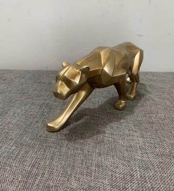 Decoratief ornament - Gouden panter-ornament, Antiek en Kunst