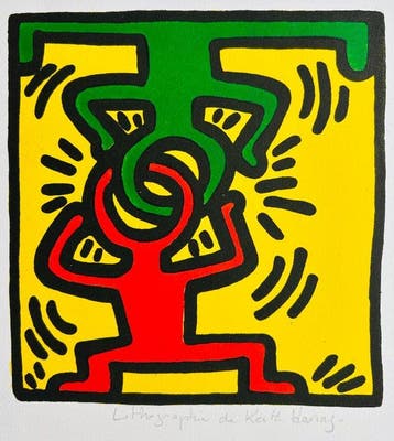 Keith Haring (1958-1990) - Sans-titre - Lithographie signée