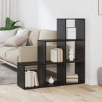 vidaXL Roomdivider Boekenkast Zwart Eiken 99 x 29 x 99 cm, Huis en Inrichting, Verzenden, Nieuw