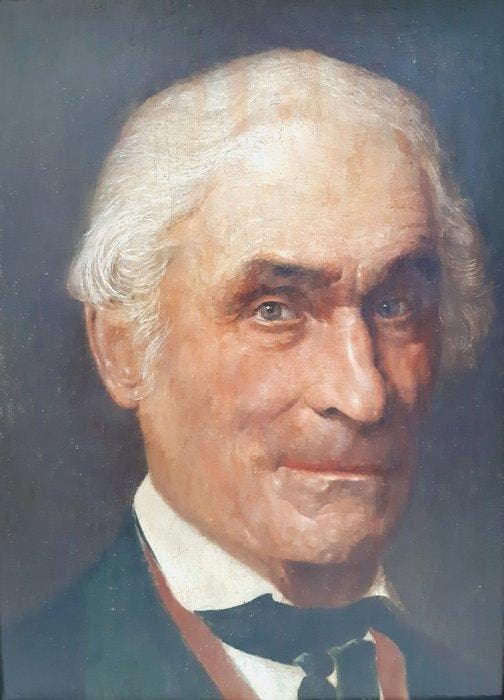 Duitse school (XIX) - Ritratto Maschile, Antiquités & Art, Art | Peinture | Classique