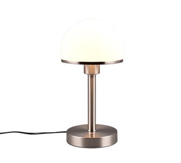 Trio JOOST II tafellamp | E27 Fitting | nikkel mat met wit |, Verzenden, Nieuw