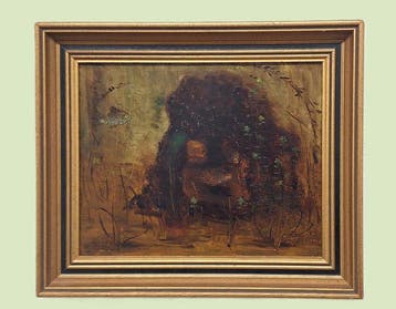 Gerrit Willem Dijsselhof (1866-1924) - Vissen in grot, Antiquités & Art