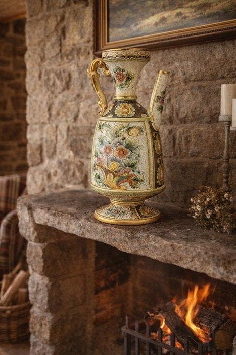 Deruta - Manifattura Italiana - Ceramica Artistica Gialletti, Antiquités & Art, Curiosités & Brocante