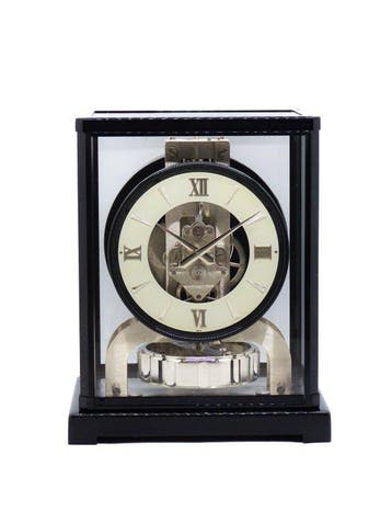 Atmos klok - Jaeger-LeCoultre - Messing, zilver en zwart, Antiek en Kunst