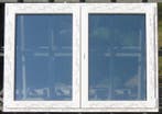 pvc raam , chassis , kozijn 159 x 114 creme / zwart, Ophalen of Verzenden, Raamkozijn