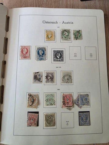 Autriche - Très grande collection répartie sur plusieurs, Postzegels en Munten, Gestempeld