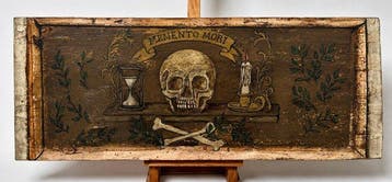 Scuola italiana (XV-XVI) - Memento Mori - NO RESERVE, Antiek en Kunst