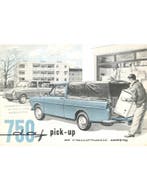 1961 DAF 750 VARIOMATIC BROCHURE NEDERLANDS, Ophalen of Verzenden