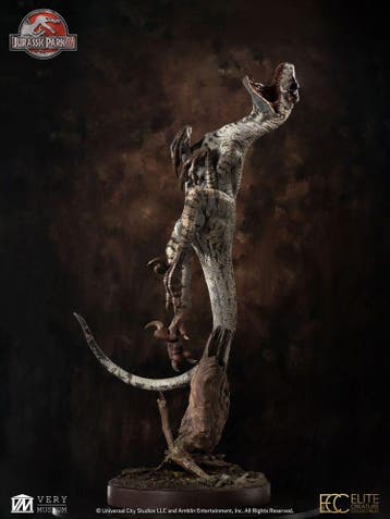 Jurassic Park III Maquette 1/4 Female Velociraptor White Que, Ophalen of Verzenden