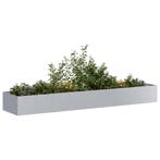 vidaXL Plantenbak 360x80x40 cm gegalvaniseerd staal, Verzenden, Nieuw