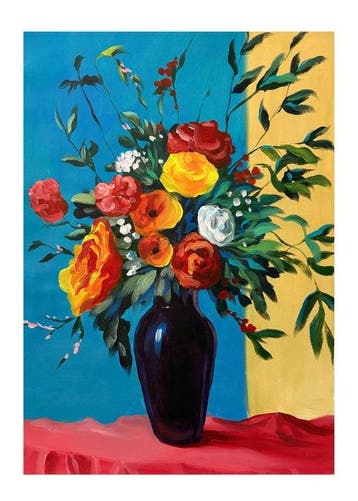 E. García - Jarrón con rosas XL (no reserve)