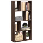 vidaXL Boekenkast 60x20x120,5 cm bewerkt hout bruin, Verzenden, Nieuw