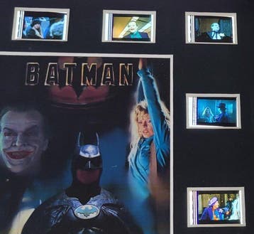 Batman (1989) - Framed Film Real Cell Display with COA, Collections