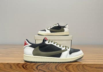 Air Jordan - Jordan 1 Retro Low OG SP - Travis Scott Olive -