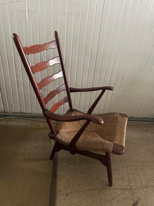 De Ster Gelderland - Fauteuil - Hout - Zitting in Paolo, Antiek en Kunst, Antiek | Meubels | Stoelen en Sofa's