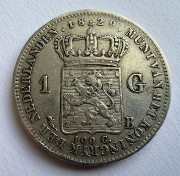 Nederland. Willem I. 1 Gulden 1829 Brussels