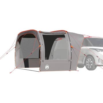vidaXL Autotent waterdicht grijs en oranje, Verzenden, Nieuw