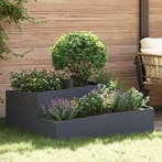 vidaXL Tuin Plantpot Antraciet 100 x 100 x 50 cm Koudgewalst, Tuin en Terras, Verzenden, Nieuw