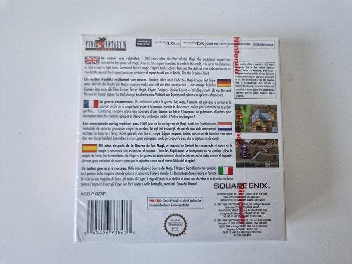 Nintendo - GameBoy Advance - Final Fantasy VI Videogame -, Consoles de jeu & Jeux vidéo, Consoles de jeu | Accessoires Autre
