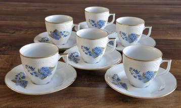 Graf van Hennenberg - Koffieservies voor 6 (21) - Porselein