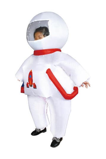 KIMU® Opblaas Kostuum Kinderen Astronaut 104 110 116 122 128, Kinderen en Baby's, Ophalen of Verzenden, Nieuw