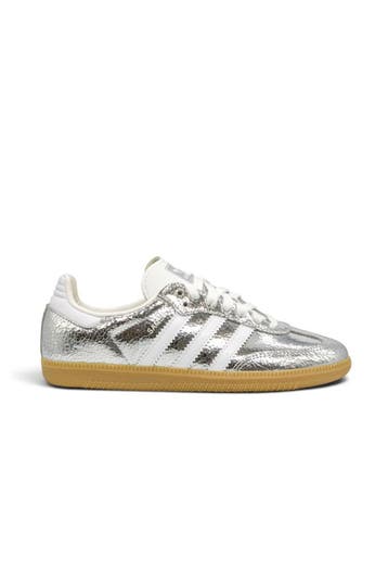 Adidas Samba OG Silver Metallic Cracked Leather (Womens), Vêtements | Hommes, Verzenden