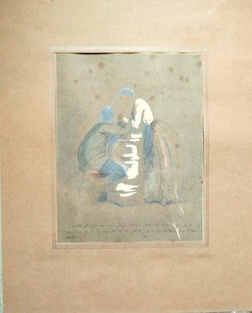 Paul Gavarni (1804-1866) - Dessin original préparatoire à