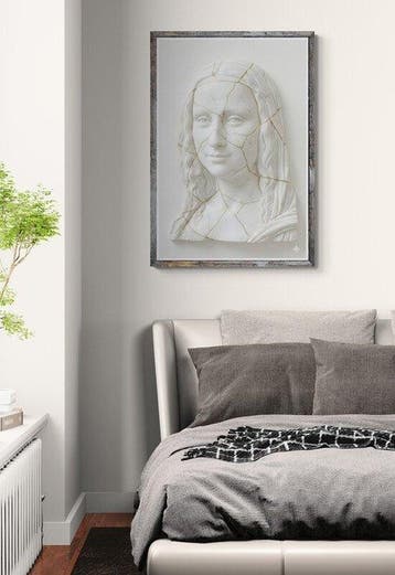 I_KONIQ - Gioconda carrara marble kintsugi style