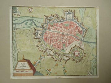 Europe - Belgique / Tournai; M. Merian - Plan von Tournay -
