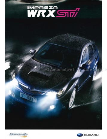2008 SUBARU IMPREZA WRX STI LEAFLET THAIS, Ophalen of Verzenden
