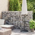 vidaXL Schanskorfmuur met deksels 300x50x150 cm, Tuin en Terras, Verzenden, Nieuw