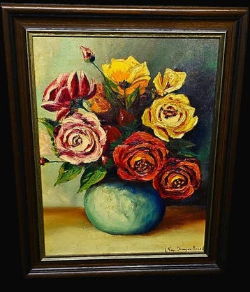 Leo Van Droogenbroeck (1905-1995) - Stilleven met bloemen