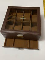 Prestige - Boîte à bijoux - Cuir, Velours - Fabriqué en
