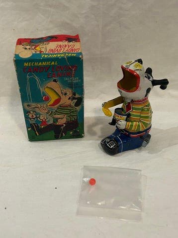 TPS - - Jouet canin mécanique fantaisie en fer-blanc