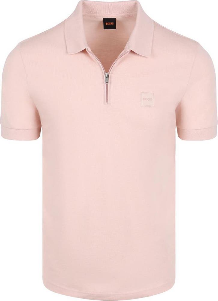 BOSS Passerzip Half Zip Polo Roze maat Maat 52/54 (L) Heren, Vêtements | Hommes, Polos, Envoi