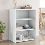 vidaXL Dressoir 70x41x93 cm bewerkt hout wit, Huis en Inrichting, Kasten | Dressoirs, Verzenden, Nieuw