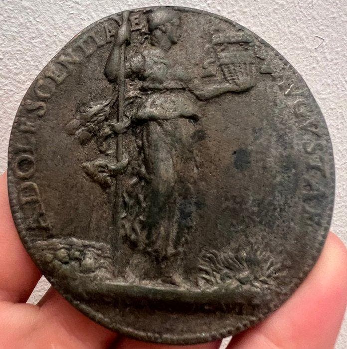 Italië. Medal Francesco II Gonzaga 125 gr 69mm bronzo opus, Timbres & Monnaies, Monnaies | Europe | Monnaies non-euro