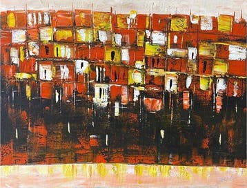 Hoàng Vn Hp (1983) - Reflets de Braises 60 80 cm