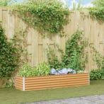 vidaXL Verhoogde plantenbak Lichtbruin 195 x 50 x 36 cm, Verzenden, Nieuw