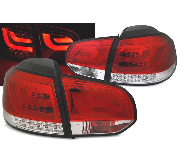 Feux Arrière Pour Volkswagen Vw Golf 6 08-12 Led Rouge Clair, Autos : Pièces & Accessoires, Éclairage, Envoi