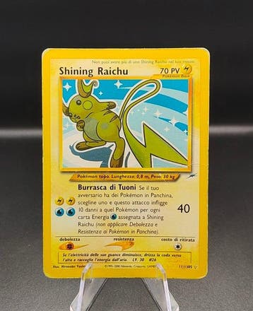 Pokémon - 1 Card - Shining Raichu - ITA - WOTC - Neo Destiny, Nieuw